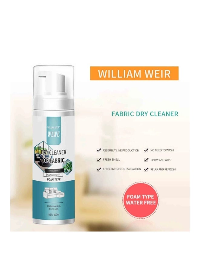 ويليام وير منظف ​​جاف للأقمشة، منظف للأرائك، مزيل للبقع من المراتب الإسفنجية، منظف جاف للسجاد بدون ماء، مزيل للبقع الصعبة، 200 مل - Image 5